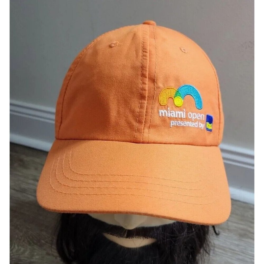 Itau Men OS Baseball Cap Strap Back Adjustable Miami Open Tennis 2023